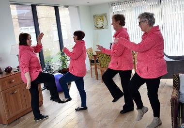 Residents at Bishop Ramsay Court enjoying a Tai Chi class